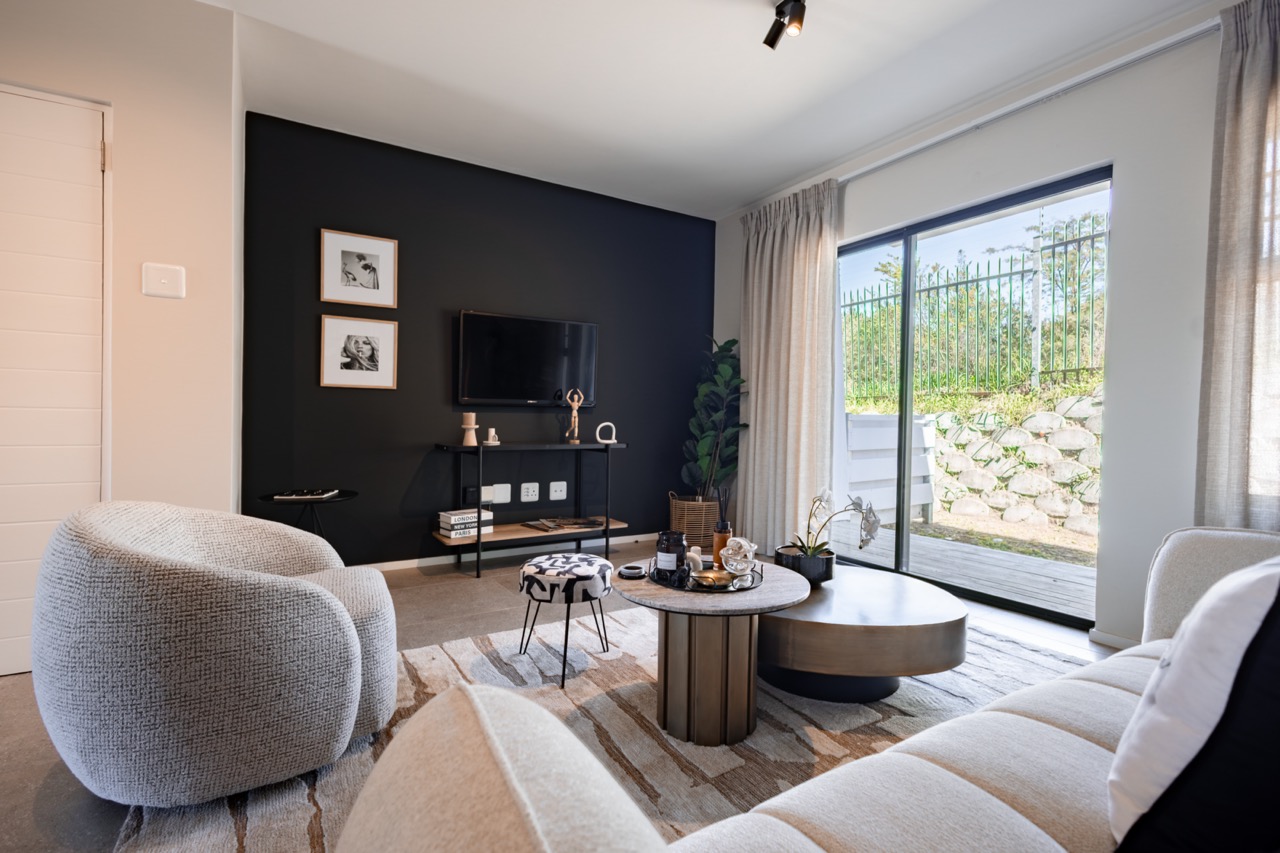 Modern living room interior at Riverside Lifestyle Estate